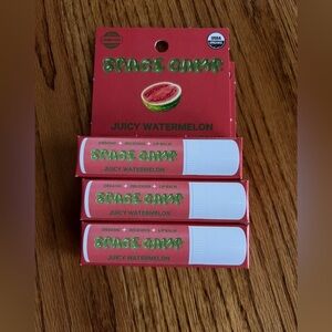 Space Camp Juicy Watermelon Lip Balm Lot 3 Jumbo .25oz Organic NEW